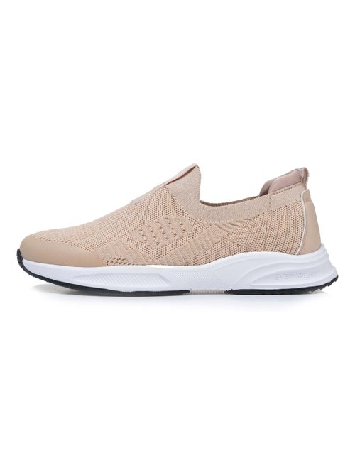Zapatillas deportivas malla de lurex, slip on, cómoda, flexible y ligera, con cordones isotoner - Kiabi Zapatillas deportivas malla de lurex, slip on, cómoda, flexible y ligera, con cordones isotoner - Kiabi