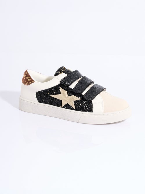 Zapatillas deportivas modernas multimaterial con velcro - AFIBEL - Kiabi
