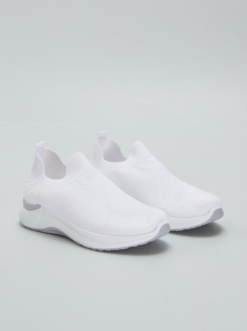 Zapatillas deportivas sin cierre BLANCO - Kiabi