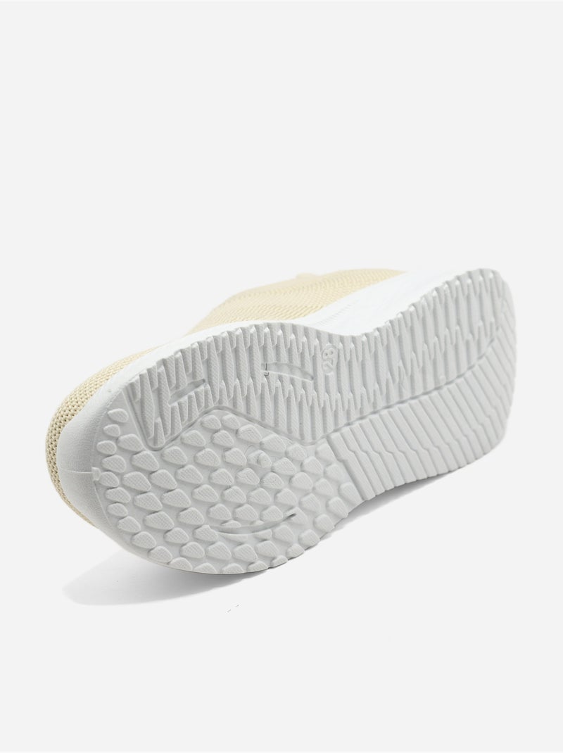 Zapatillas deportivas sin cordones Beige - Kiabi