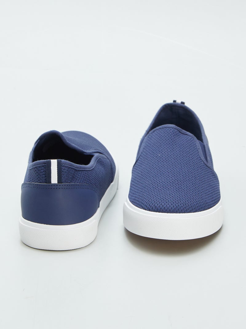 Zapatillas deportivas 'slip-on' AZUL - Kiabi