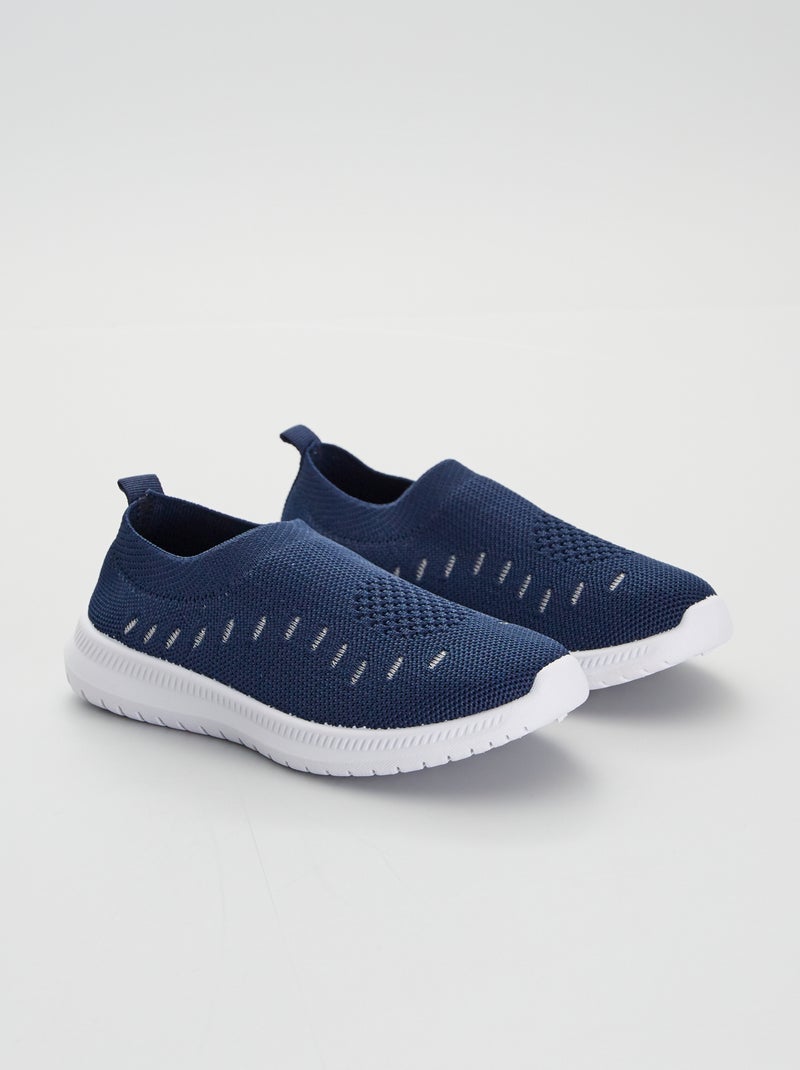Zapatillas deportivas 'slip-on' azul navy - Kiabi