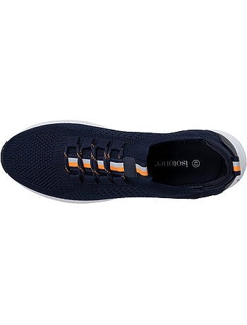 Zapatillas deportivas slip on con cordones, suela con memoria de forma Isotoner