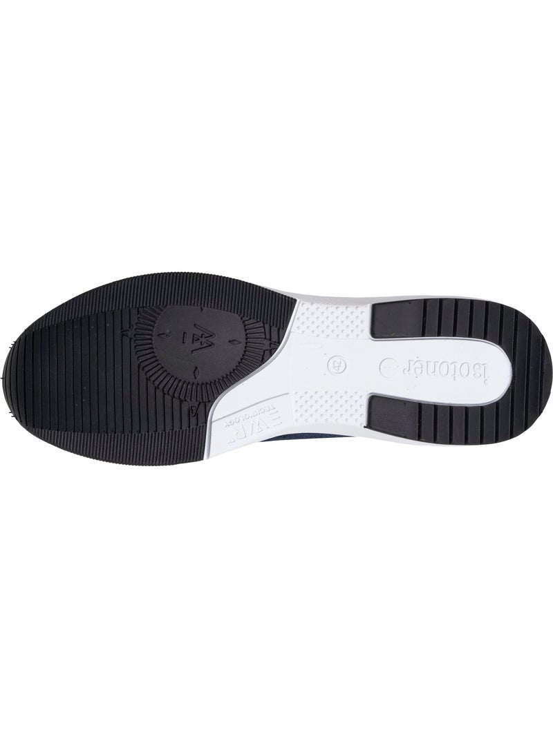 Zapatillas deportivas slip on con cordones, suela con memoria de forma  Isotoner Azul Naranja - Kiabi