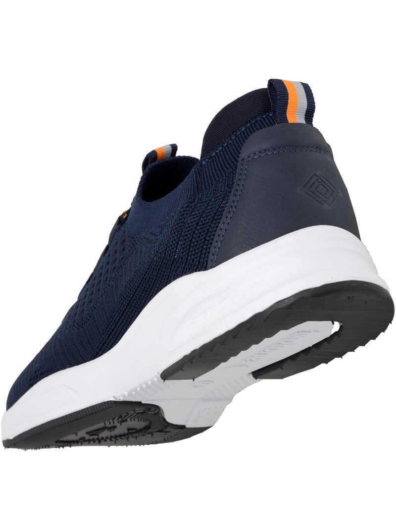 Zapatillas deportivas slip on con cordones, suela con memoria de forma  Isotoner Azul Naranja - Kiabi