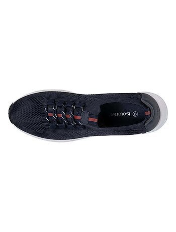 Zapatillas deportivas slip on con cordones, suela con memoria de forma Isotoner