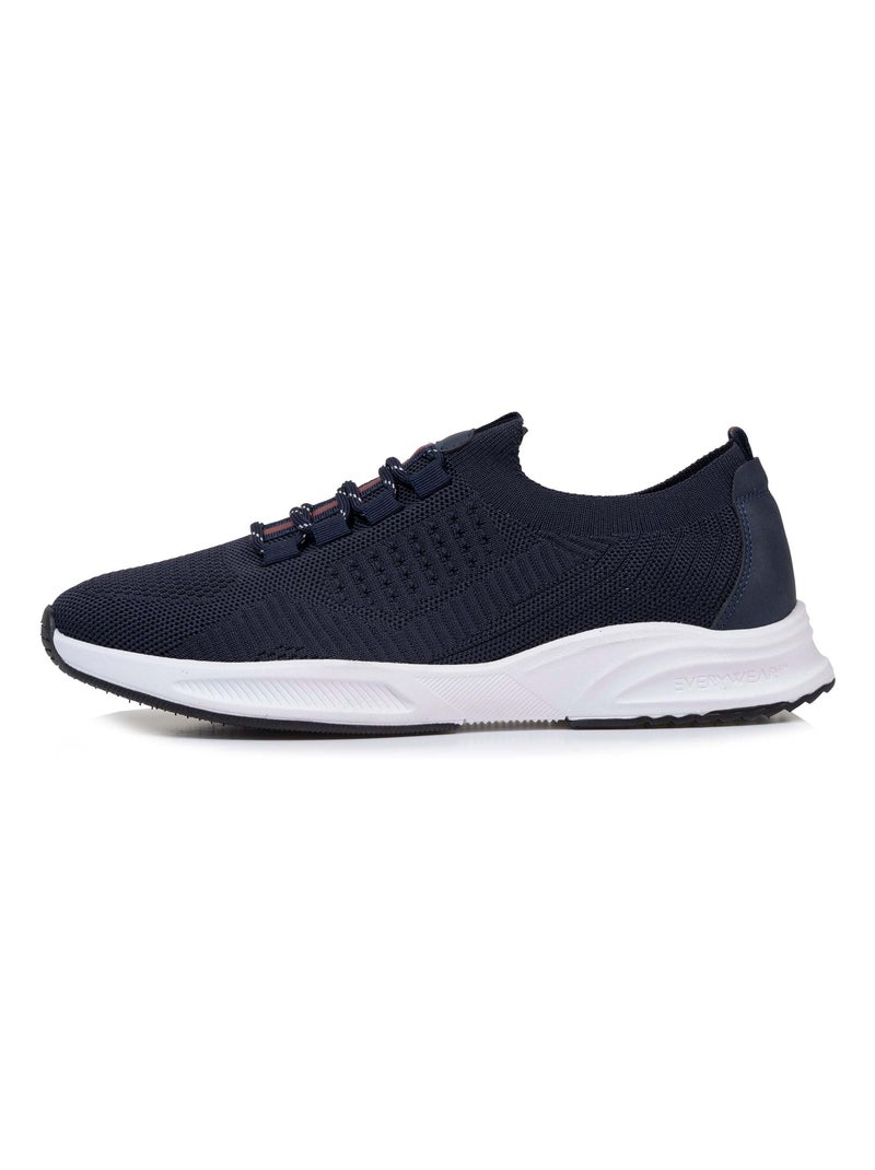 Zapatillas deportivas slip on con cordones, suela con memoria de forma  Isotoner Azul oscuro - Kiabi