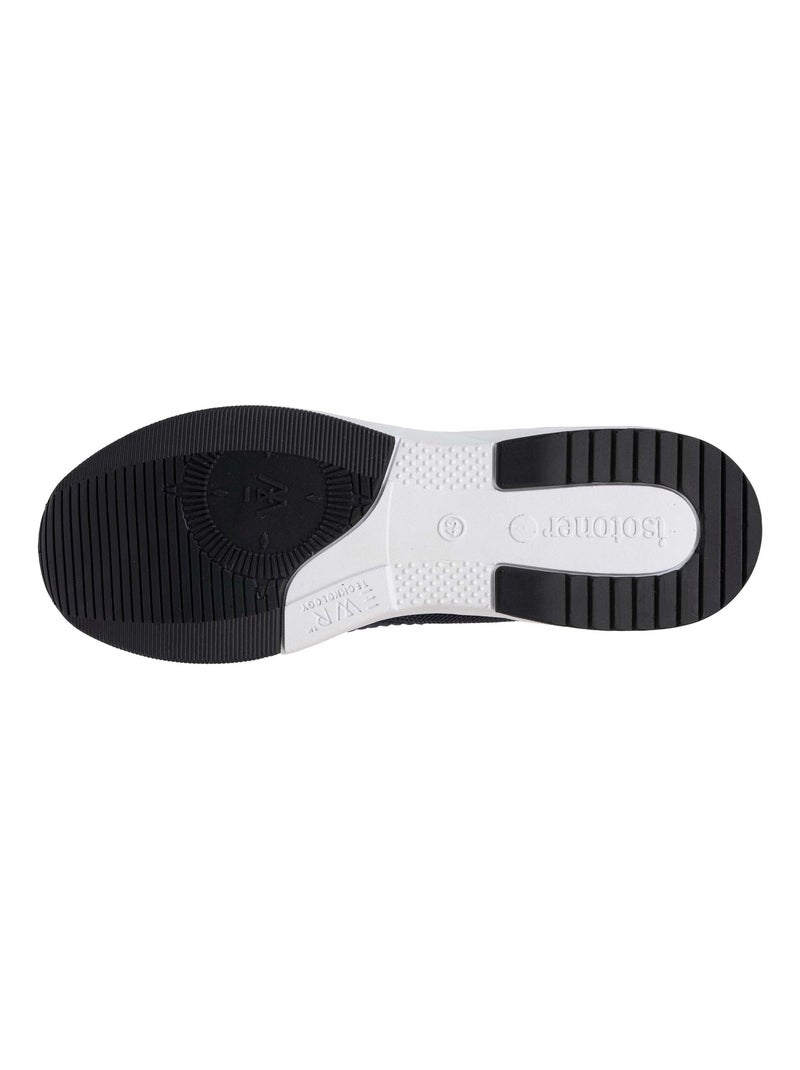 Zapatillas deportivas slip on con cordones, suela con memoria de forma  Isotoner Azul oscuro - Kiabi