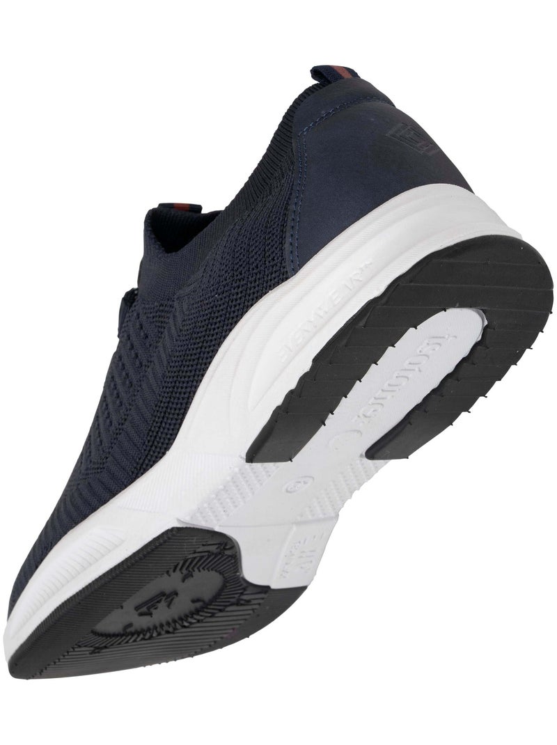 Zapatillas deportivas slip on con cordones, suela con memoria de forma  Isotoner Azul oscuro - Kiabi