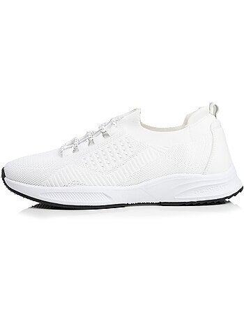 Zapatillas deportivas slip on con cordones, suela con memoria de forma Isotoner