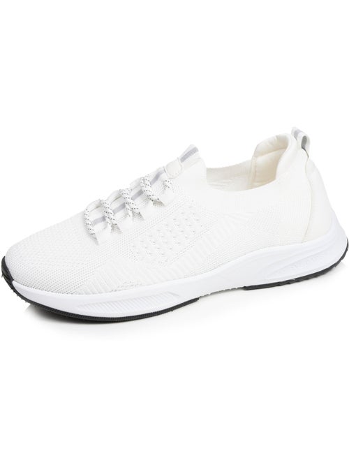 Zapatillas deportivas slip on con cordones, suela con memoria de forma  Isotoner - Kiabi