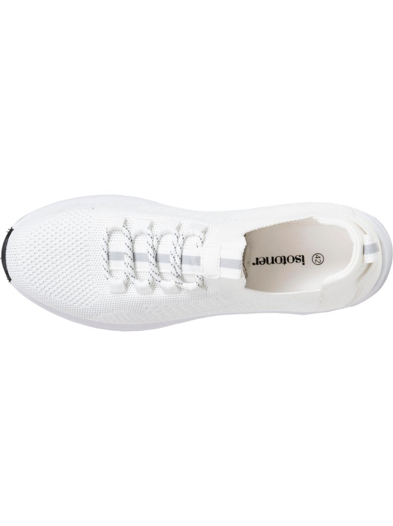 Zapatillas deportivas slip on con cordones, suela con memoria de forma  Isotoner Blanco - Kiabi