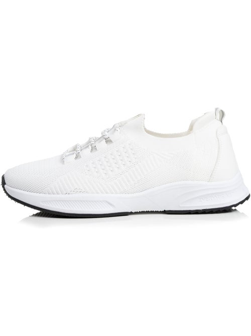 Zapatillas deportivas slip on con cordones, suela con memoria de forma  Isotoner - Kiabi