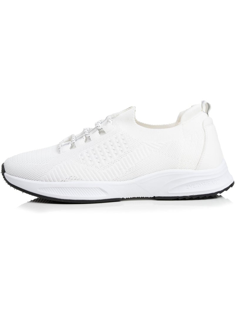 Zapatillas deportivas slip on con cordones, suela con memoria de forma  Isotoner Blanco - Kiabi
