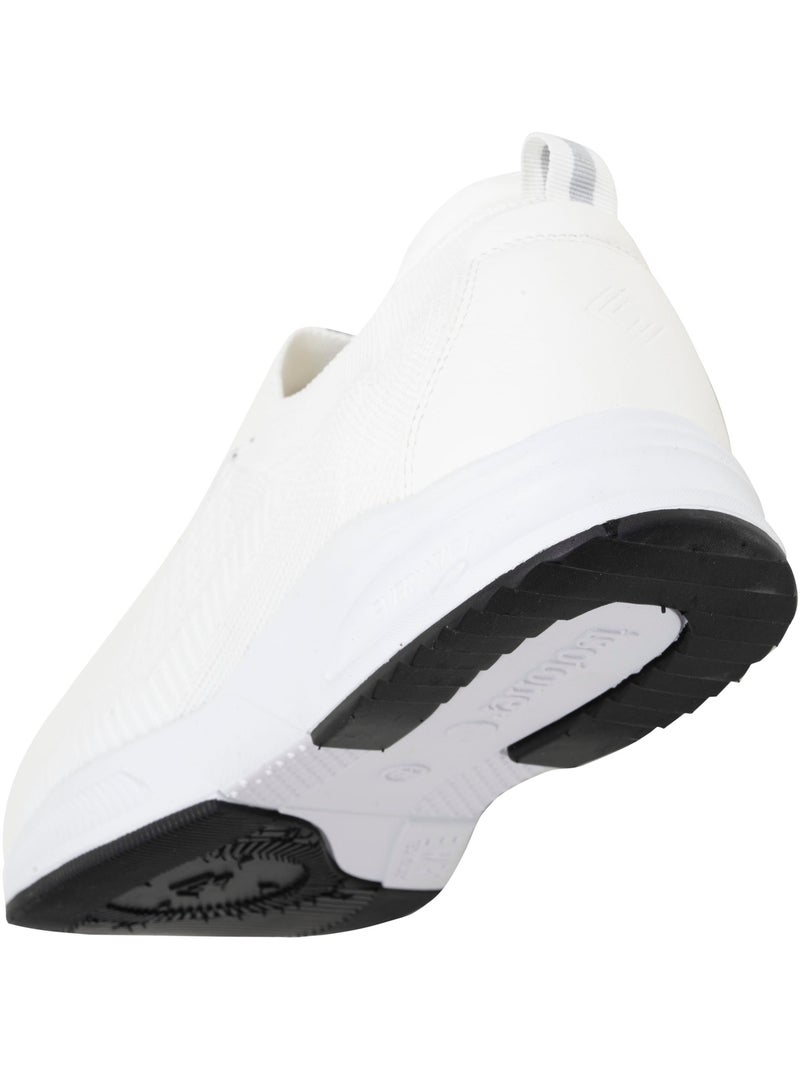 Zapatillas deportivas slip on con cordones, suela con memoria de forma  Isotoner Blanco - Kiabi