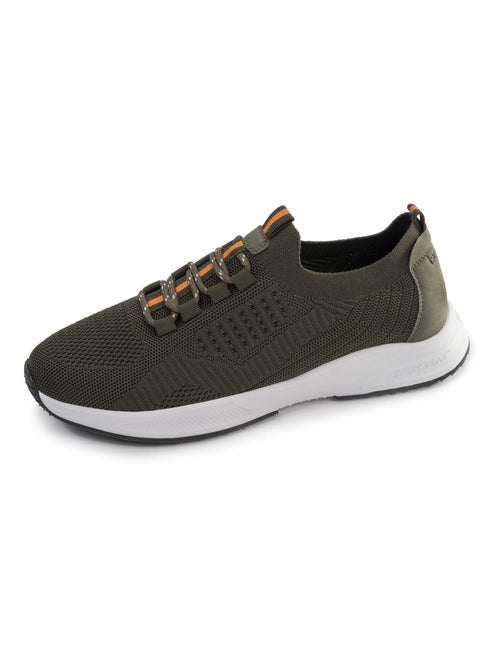 Zapatillas deportivas slip on con cordones, suela con memoria de forma  Isotoner - Kiabi
