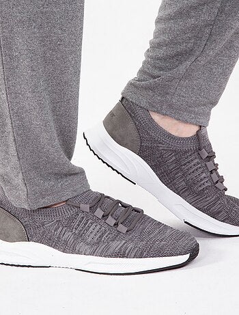 Zapatillas deportivas slip on con cordones, suela con memoria de forma Isotoner