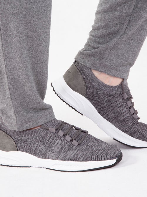 Zapatillas deportivas slip on con cordones, suela con memoria de forma  Isotoner - Kiabi