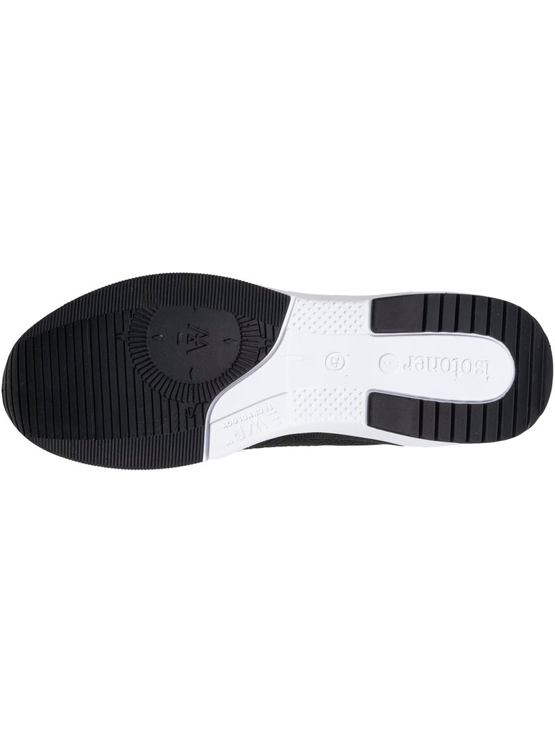 Zapatillas deportivas slip on con cordones, suela con memoria de forma  Isotoner Negro Amarillo - Kiabi