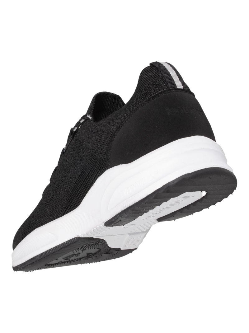 Zapatillas deportivas slip on con cordones, suela con memoria de forma  Isotoner Negro - Kiabi