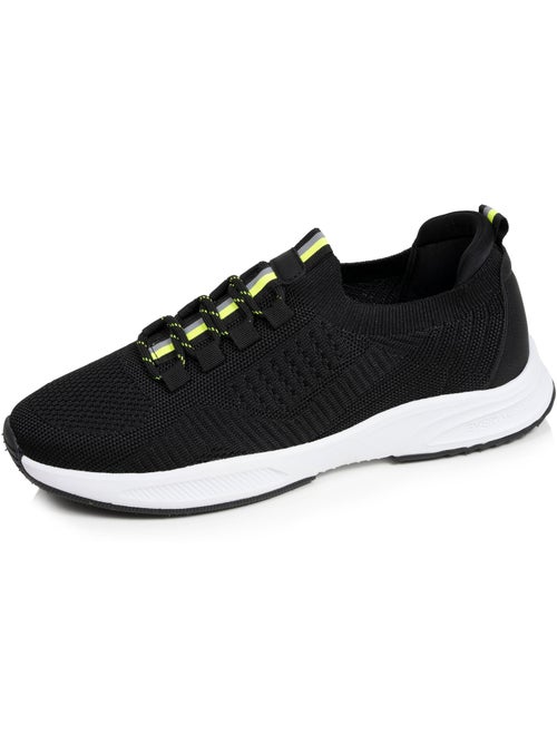 Zapatillas deportivas slip on con cordones, suela con memoria de forma - Kiabi Zapatillas deportivas slip on con cordones, suela con memoria de forma - Kiabi