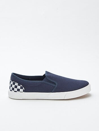 Zapatillas deportivas 'slip-on' con damero
