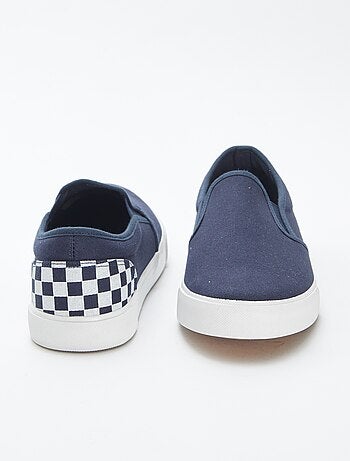 Zapatillas deportivas 'slip-on' con damero