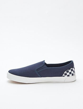 Zapatillas deportivas 'slip-on' con damero