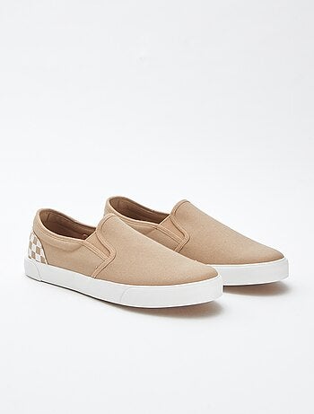 Zapatillas deportivas 'slip-on' con damero