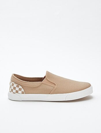 Zapatillas deportivas 'slip-on' con damero