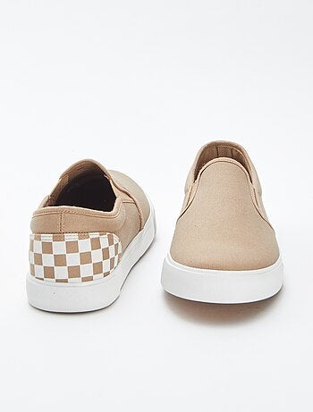 Zapatillas deportivas 'slip-on' con damero