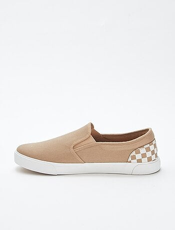 Zapatillas deportivas 'slip-on' con damero
