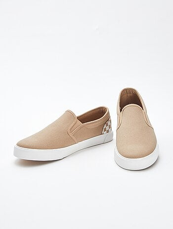Zapatillas deportivas 'slip-on' con damero