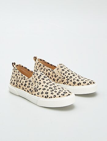 Zapatillas deportivas 'slip-on' con motivo