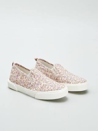 Zapatillas deportivas 'slip-on' con motivo