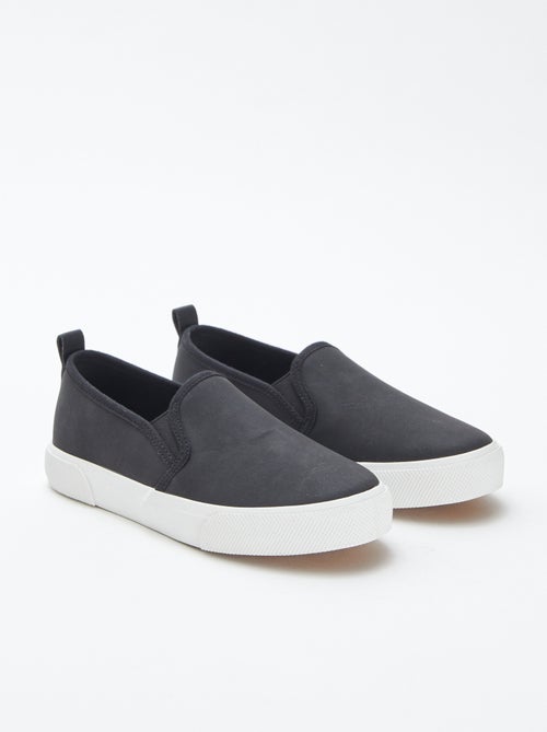Zapatillas deportivas 'slip-on' de antelina - Kiabi