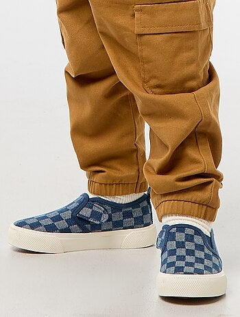 Zapatillas deportivas 'slip-on' de cuadros