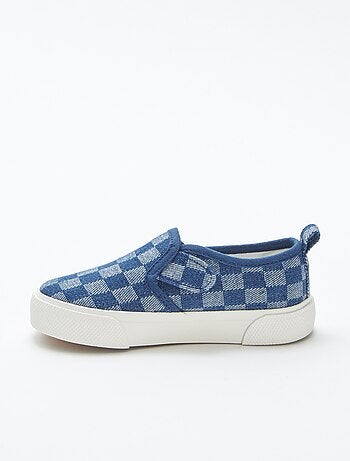 Zapatillas deportivas 'slip-on' de cuadros