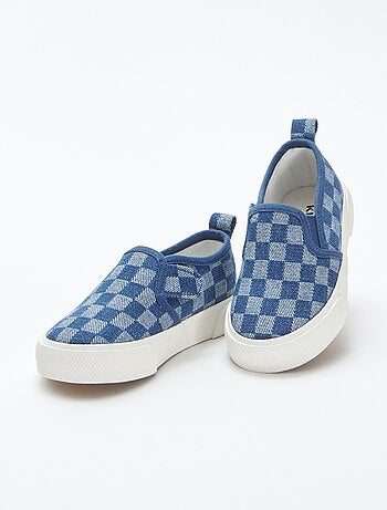 Zapatillas deportivas 'slip-on' de cuadros