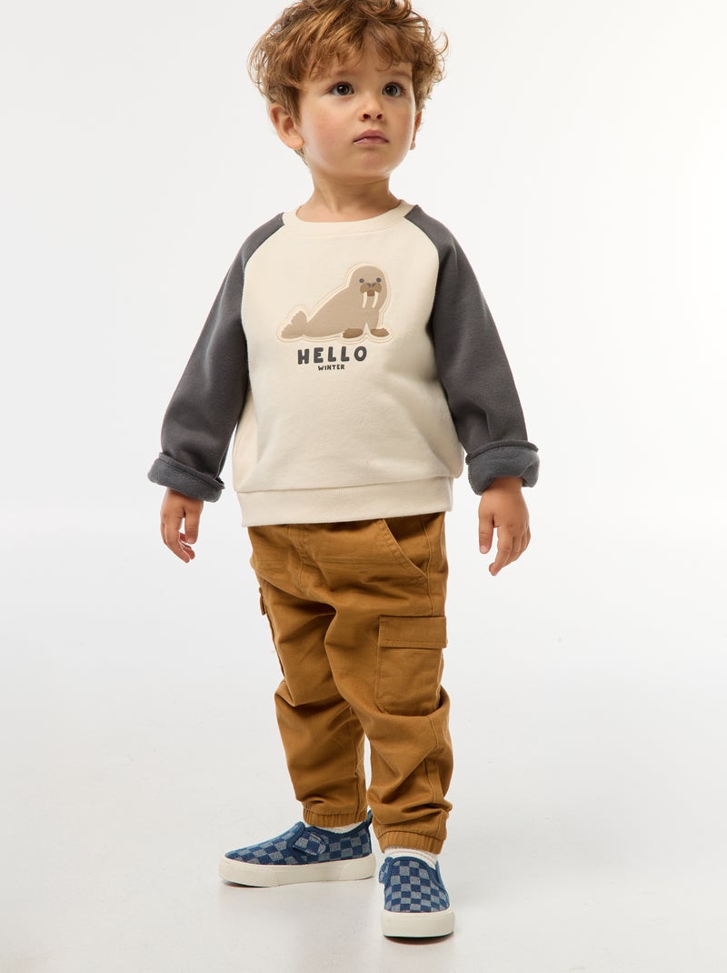 Zapatillas deportivas 'slip-on' de cuadros AZUL - Kiabi