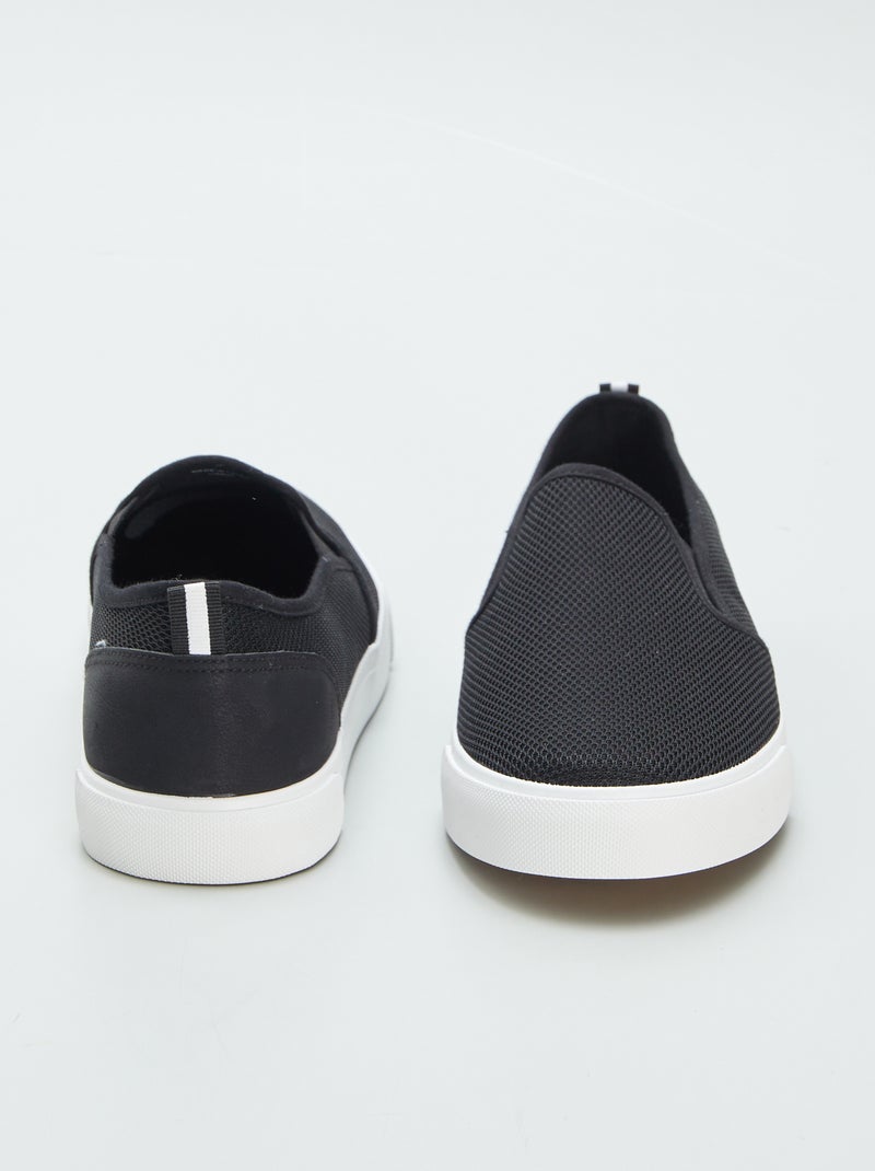 Zapatillas deportivas 'slip-on' NEGRO - Kiabi