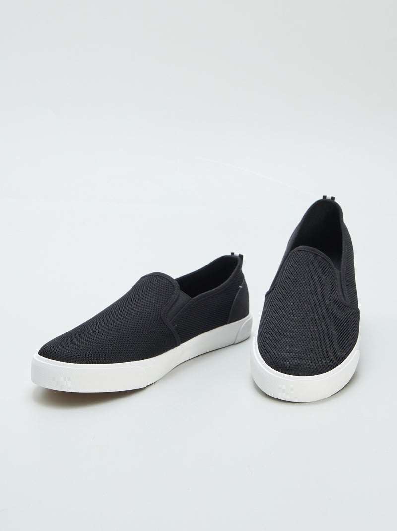Zapatillas deportivas 'slip-on' NEGRO - Kiabi
