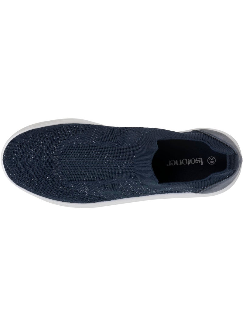 Zapatillas deportivas slip-on, suela de plataforma, cómoda, flexible y ligera Azul marino - Kiabi