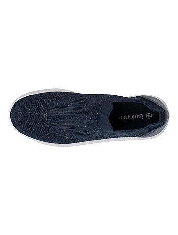 Zapatillas deportivas slip-on, suela de plataforma, cómoda, flexible y ligera Isotoner