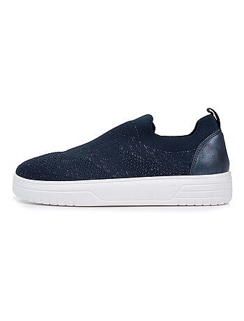Zapatillas deportivas slip-on, suela de plataforma, cómoda, flexible y ligera Isotoner