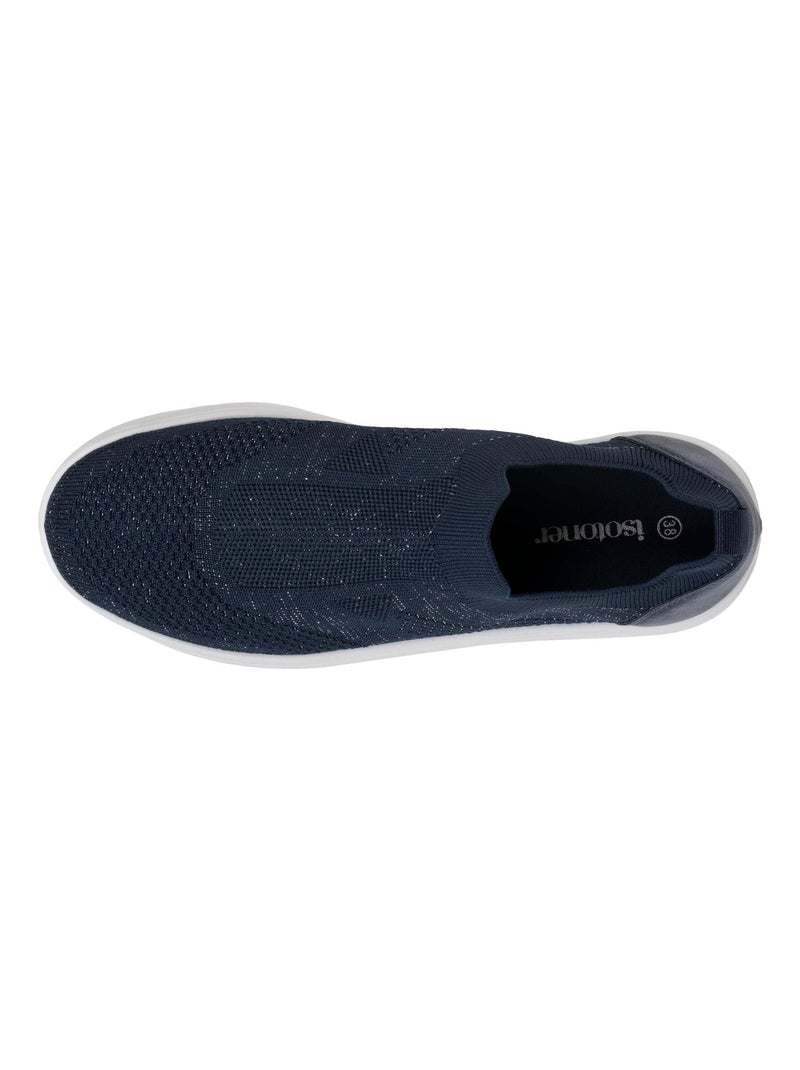 Zapatillas deportivas slip-on, suela de plataforma, cómoda, flexible y ligera  Isotoner Azul marino - Kiabi