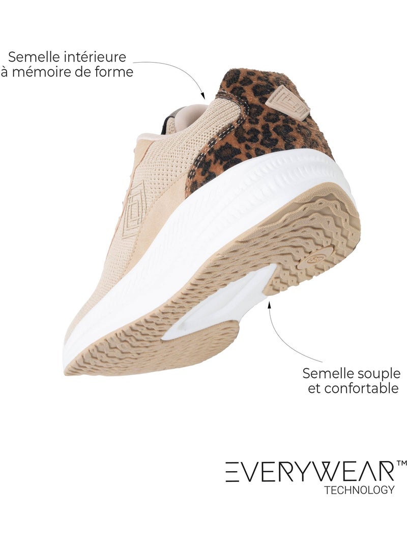 Zapatillas deportivas suela de espuma everywear con memoria de forma Beige - Kiabi