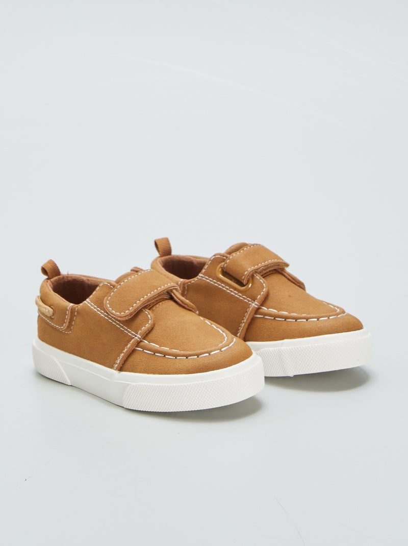 Zapatillas deportivas tipo náuticos MARRON - Kiabi