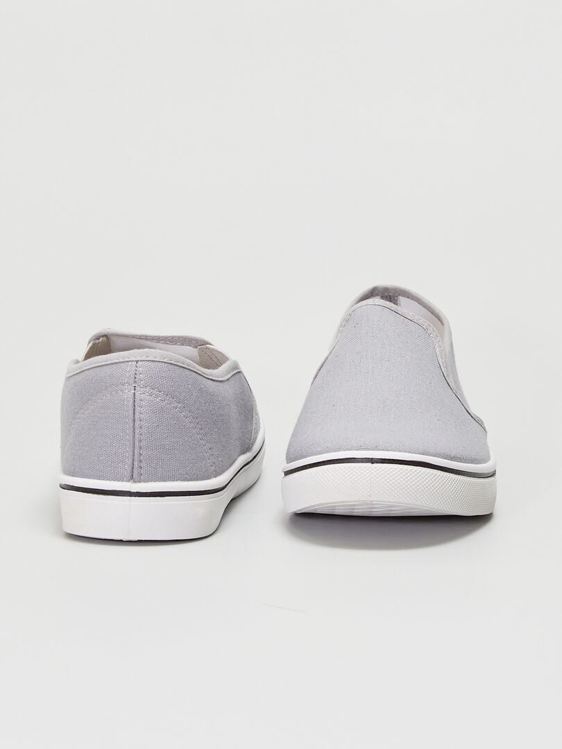 Zapatillas deportivas tipo 'slip-on' gris - Kiabi