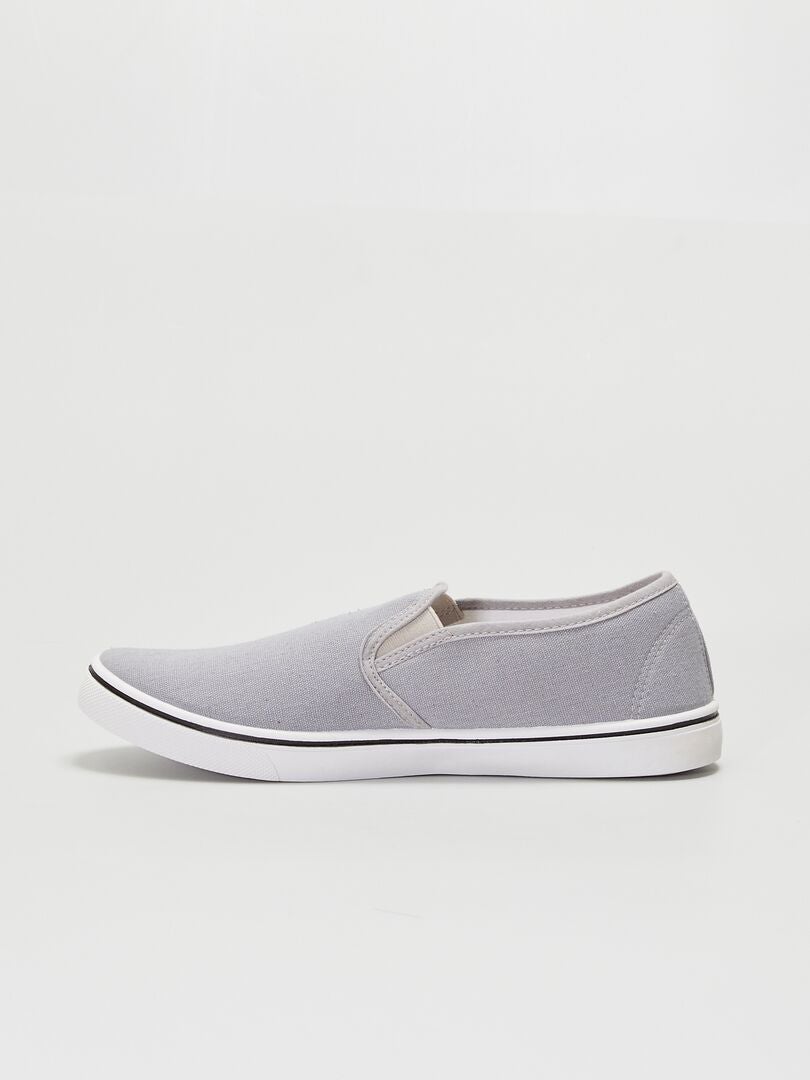 Zapatillas deportivas tipo 'slip-on' gris - Kiabi